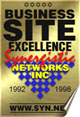 Business Site Excellence Award 4/98