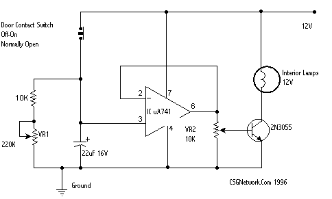 Dimmer Delay Schematic