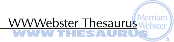 Webster's Thesaurus