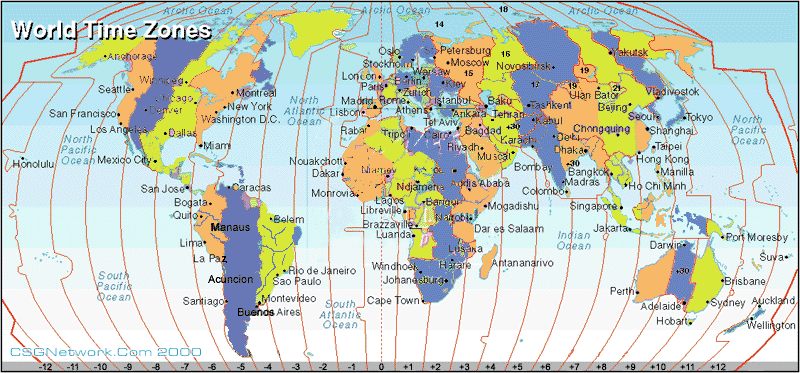 world map time zones. World Time Zone Map.